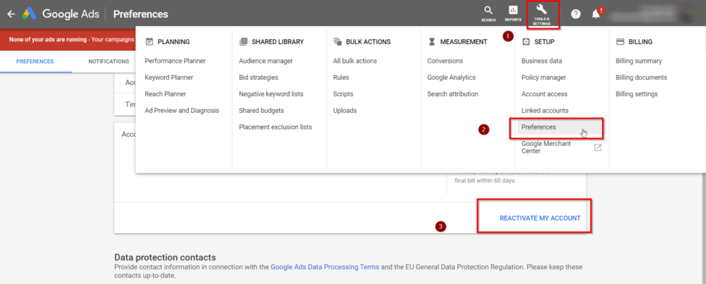 Buy Google AdWords accounts